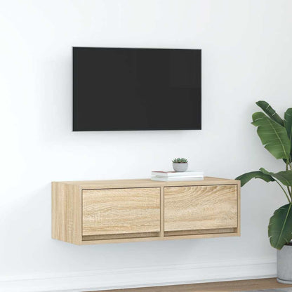Mobile Porta TV Rovere Sonoma 80x31x25,5 cm Legno Multistrato