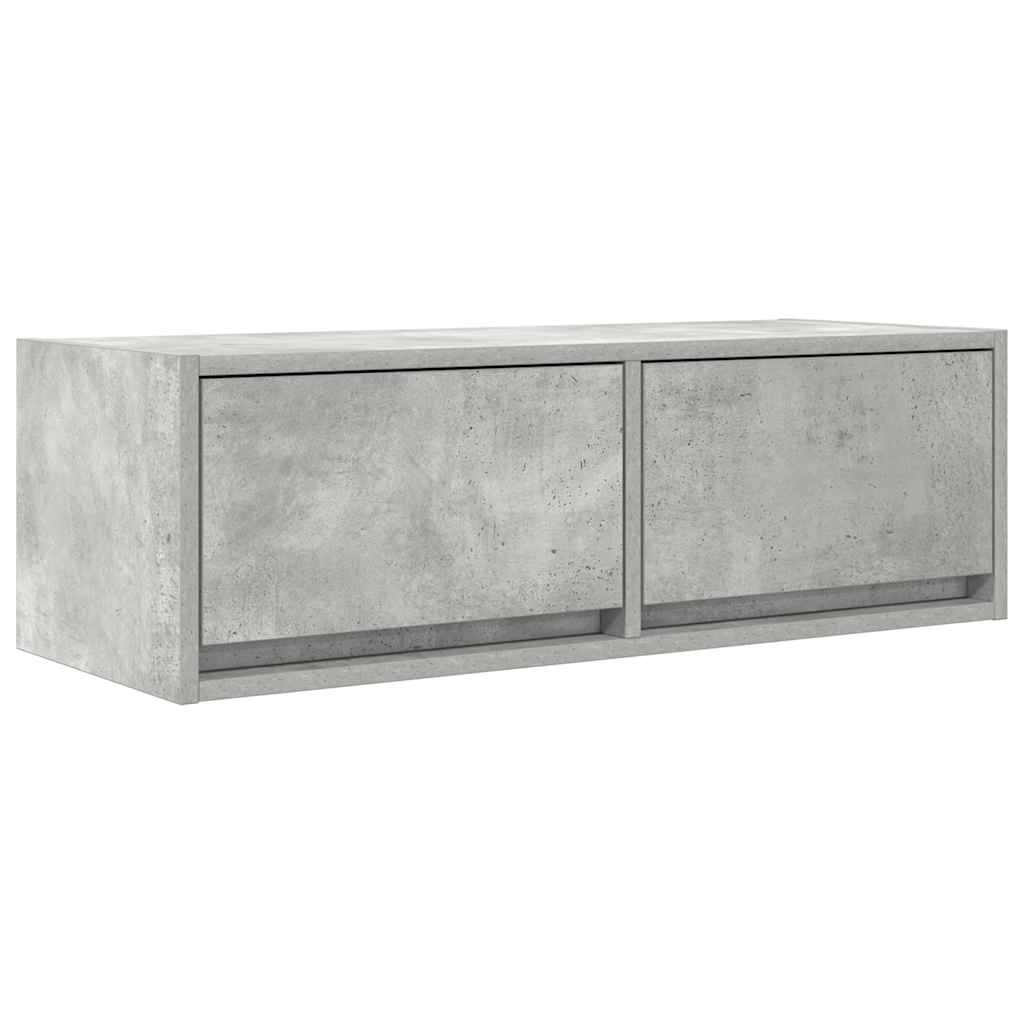 Mobile per TV Grigio Cemento 80x31x25,5 cm Legno Multistrato