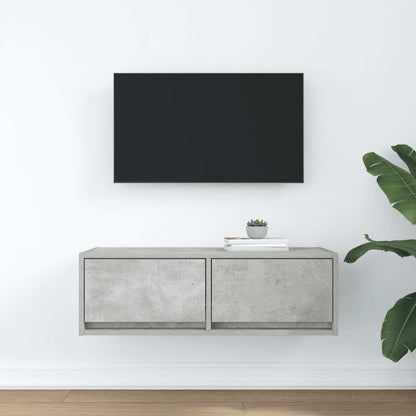 Mobile per TV Grigio Cemento 80x31x25,5 cm Legno Multistrato