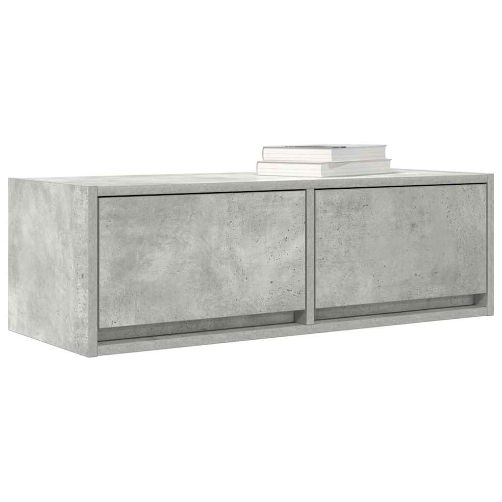 Mobile per TV Grigio Cemento 80x31x25,5 cm Legno Multistrato