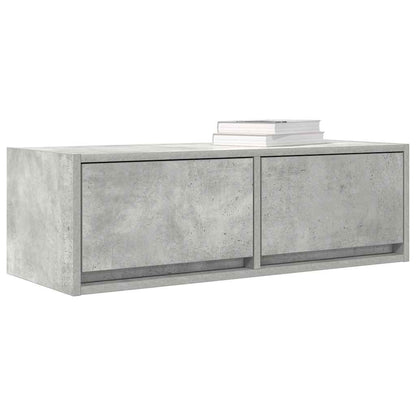 Mobili TV 2 pz Grigio Cemento 80x31x25,5cm in Legno Multistrato