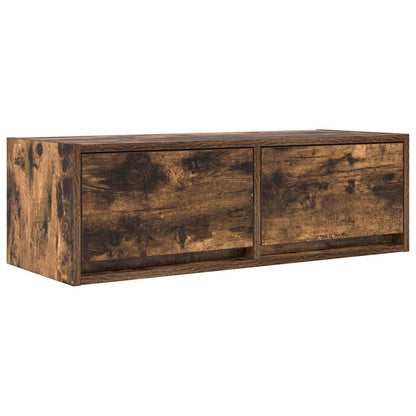 Mobile Porta TV Rovere Fumo 80x31x25,5 cm in Legno Multistrato