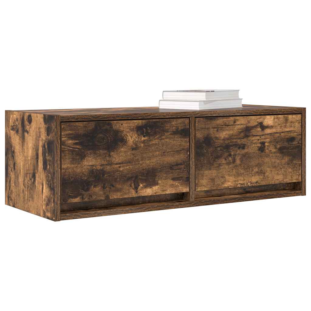 Mobile Porta TV Rovere Fumo 80x31x25,5 cm in Legno Multistrato