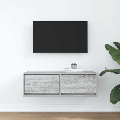 Mobile Porta TV Grigio Sonoma 80x31x25,5 cm Legno Multistrato