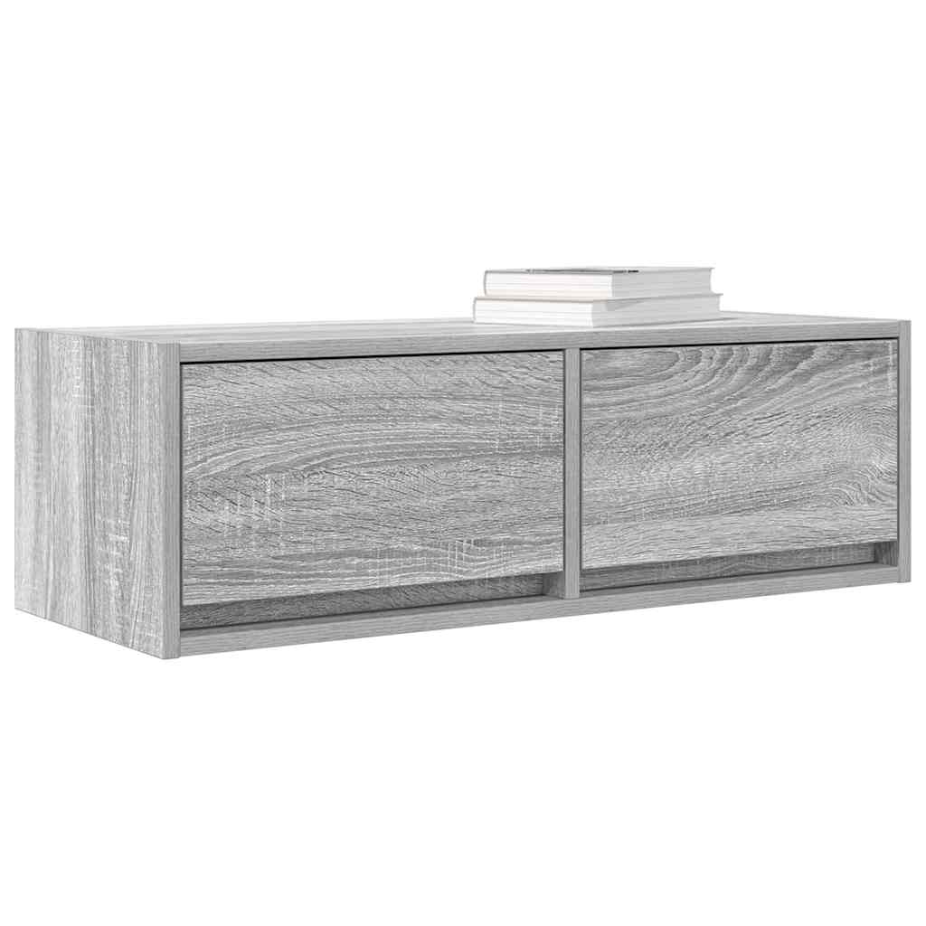 Mobili TV 2pz Grigio Sonoma 80x31x25,5 cm Legno Multistrato