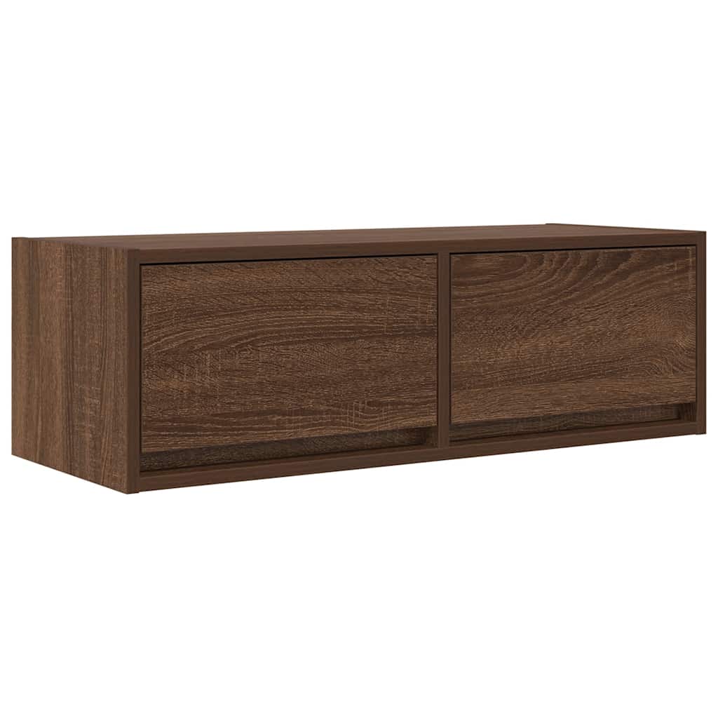 Mobile Porta TV Rovere Marrone 80x31x25,5 cm Legno Multistrato