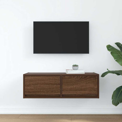 Mobile Porta TV Rovere Marrone 80x31x25,5 cm Legno Multistrato