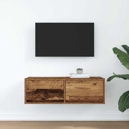 Mobile Porta TV Legno Antico 80x31x25,5 cm Legno Multistrato