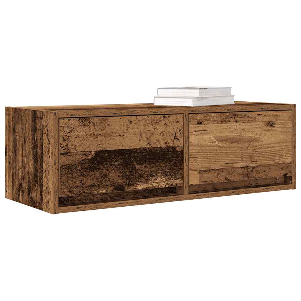 Mobili Porta TV 2 pz Legno Antico 80x31x25,5 cm in Truciolato