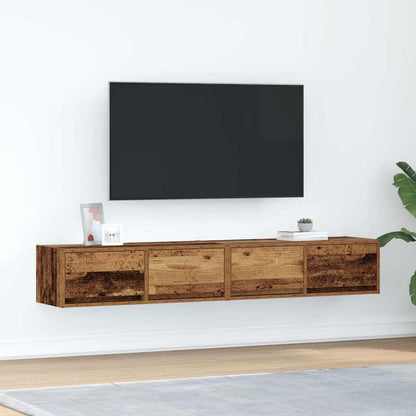 Mobili Porta TV 2 pz Legno Antico 80x31x25,5 cm in Truciolato