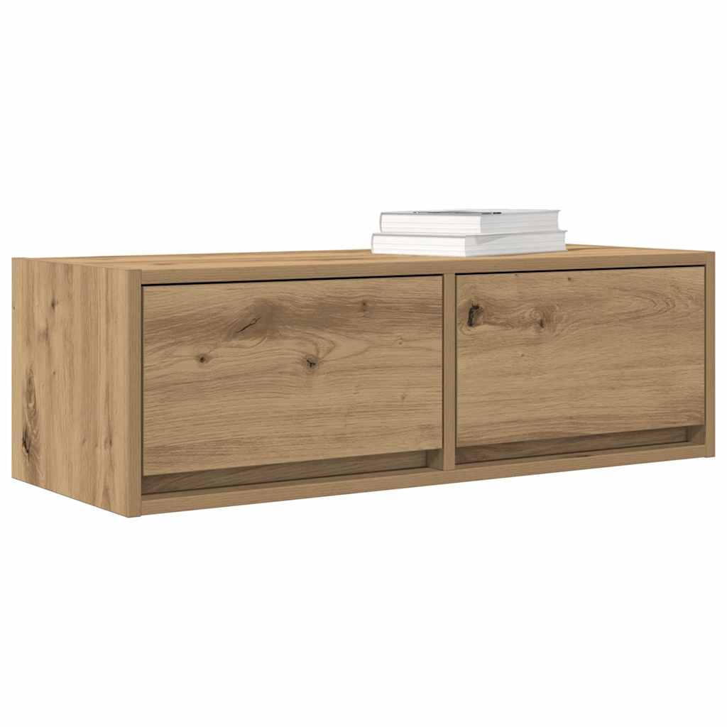 Mobili Porta TV 2 pz Rovere Artigianale 80x31x25,5cm Truciolato