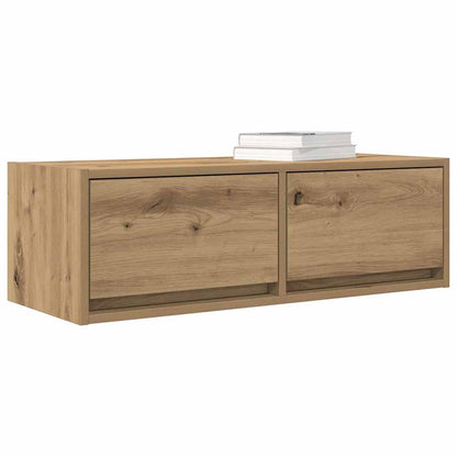Mobili Porta TV 2 pz Rovere Artigianale 80x31x25,5cm Truciolato