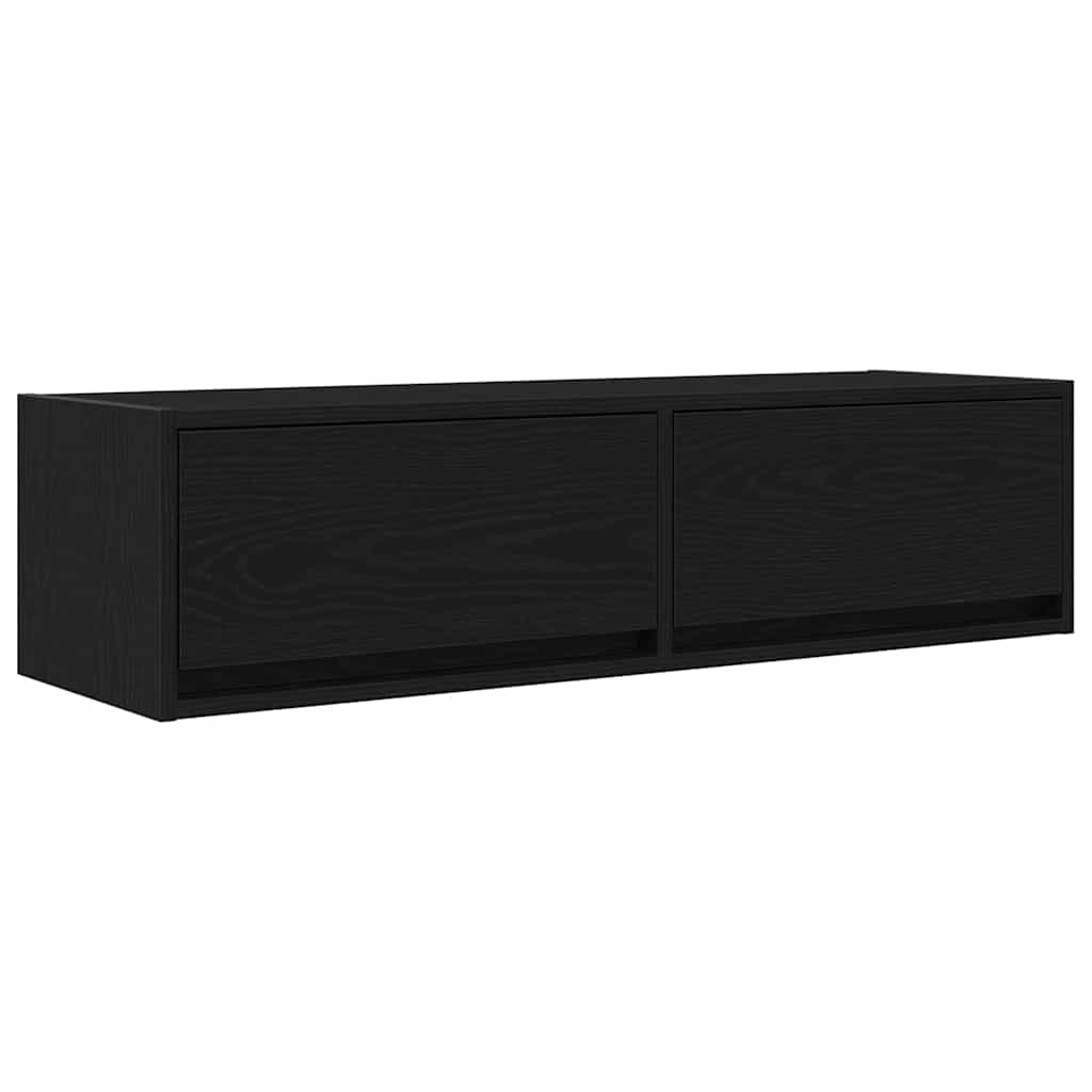 Mobile TV Rovere nero 100 x 31 x 25.5 cm Legno multistrato