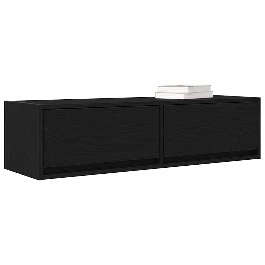 Mobile TV Rovere nero 100 x 31 x 25.5 cm Legno multistrato