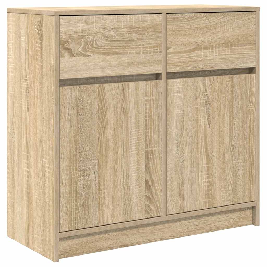 Credenza con Cassetto Rovere Sonoma 80x34x76 cm in Truciolato