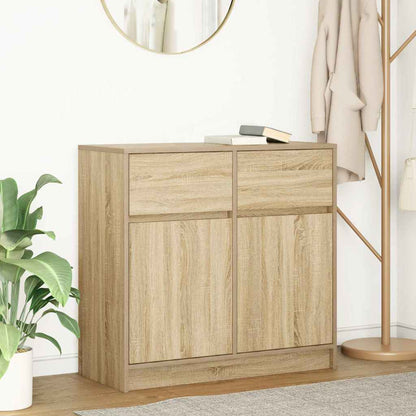 Credenza con Cassetto Rovere Sonoma 80x34x76 cm in Truciolato