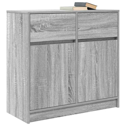 Credenza con Cassetto Grigio Sonoma 80x34x76 cm in Truciolato