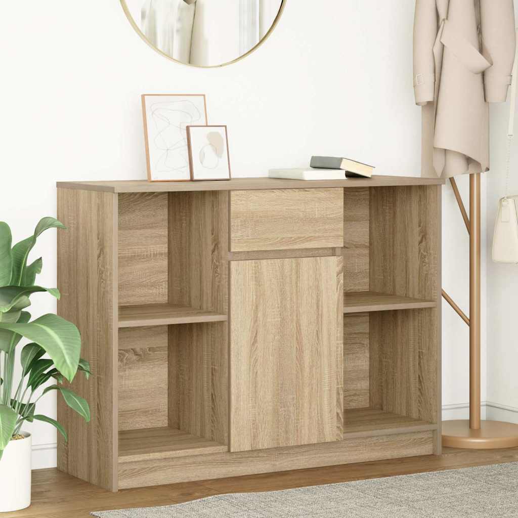 Credenza con Cassetto Rovere Sonoma 101x35x76 cm in Truciolato