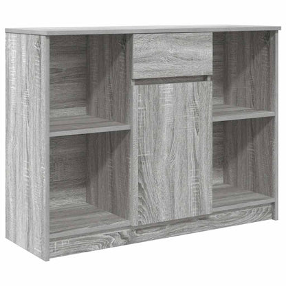 Credenza con Cassetto Grigio Sonoma 101x35x76 cm in Truciolato