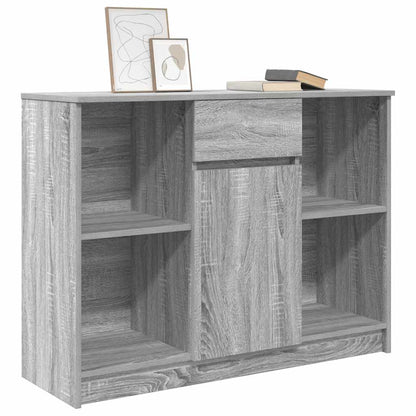 Credenza con Cassetto Grigio Sonoma 101x35x76 cm in Truciolato