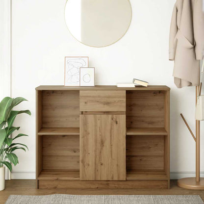 Credenza con Cassetto Rovere Artigianale 101x35x76cm Truciolato