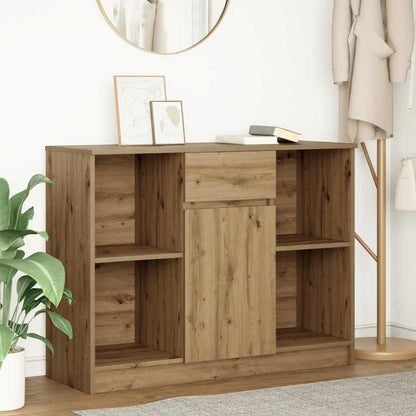 Credenza con Cassetto Rovere Artigianale 101x35x76cm Truciolato