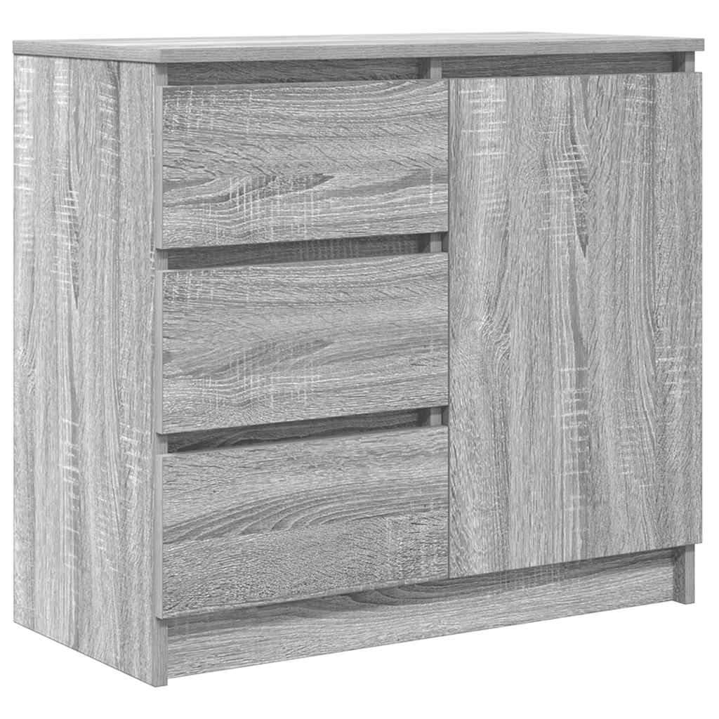 Credenza con Cassetto Grigio Sonoma 71x35x65 cm in Truciolato