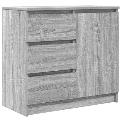 Credenza con Cassetto Grigio Sonoma 71x35x65 cm in Truciolato