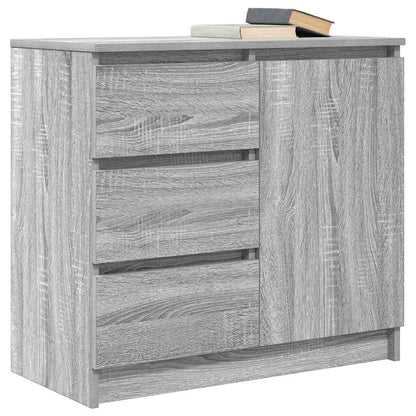 Credenza con Cassetto Grigio Sonoma 71x35x65 cm in Truciolato