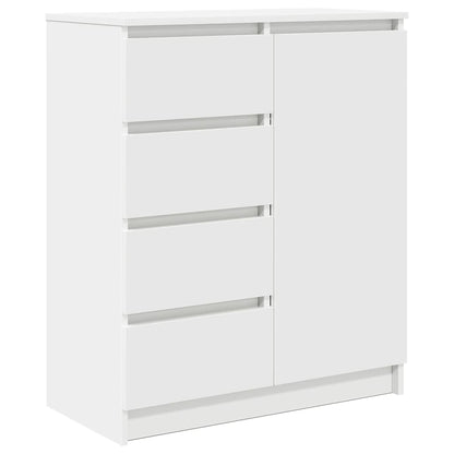 Credenza con Cassetti Bianco 71x35x84 cm in Legno Multistrato