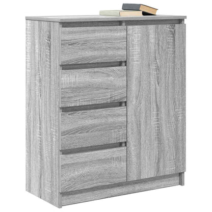 Credenza con Cassetti Grigio Sonoma 71x35x84 cm in Truciolato