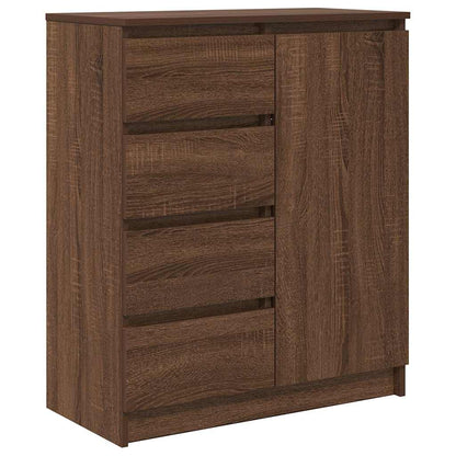 Credenza con Cassetti Rovere Marrone 71x35x84 cm in Truciolato