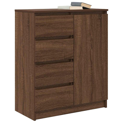 Credenza con Cassetti Rovere Marrone 71x35x84 cm in Truciolato