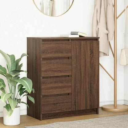 Credenza con Cassetti Rovere Marrone 71x35x84 cm in Truciolato