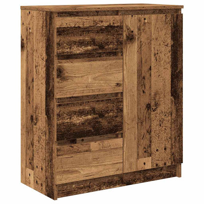 Credenza con Cassetti Legno Antico 71x35x84 cm in Truciolato