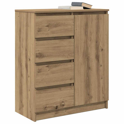 Credenza con Cassetti Rovere Artigianale 71x35x84 cm Truciolato