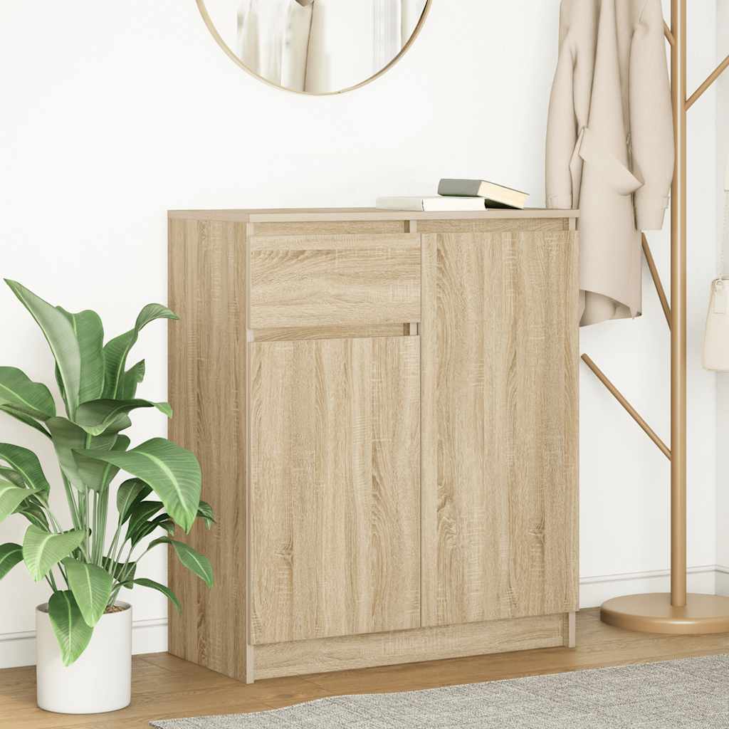 Credenza con Cassetto Rovere Sonoma 71x35x84 cm in Truciolato