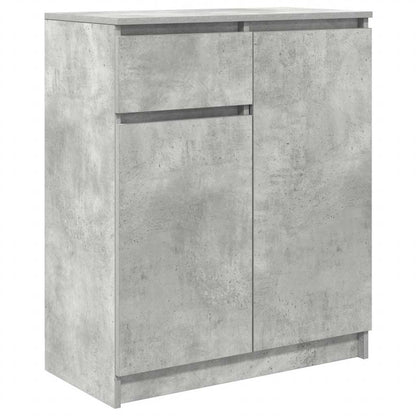 Credenza con Cassetto Grigio Cemento 71x35x84 cm in Truciolato