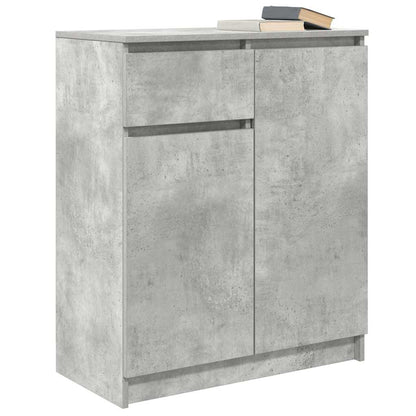 Credenza con Cassetto Grigio Cemento 71x35x84 cm in Truciolato
