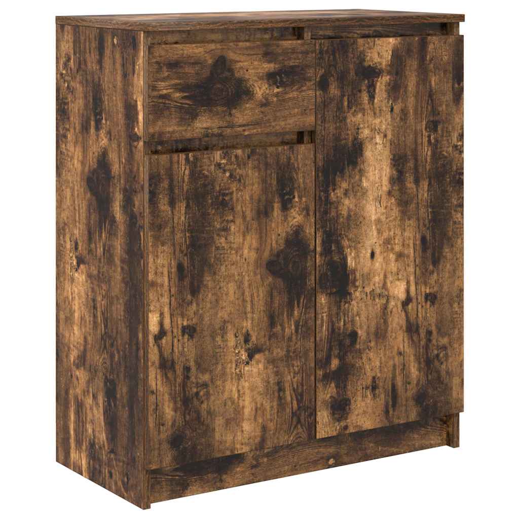 Credenza con Cassetto Rovere Fumo 71x35x84 cm in Truciolato