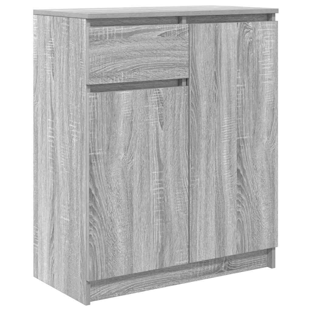 Credenza con Cassetto Grigio Sonoma 71x35x84 cm in Truciolato