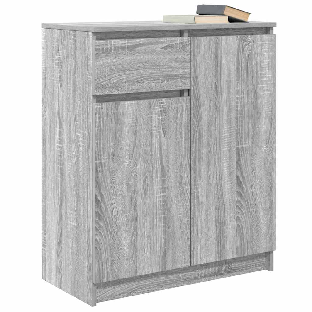 Credenza con Cassetto Grigio Sonoma 71x35x84 cm in Truciolato