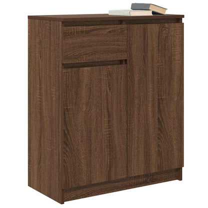 Credenza con Cassetto Rovere Marrone 71x35x84 cm in Truciolato