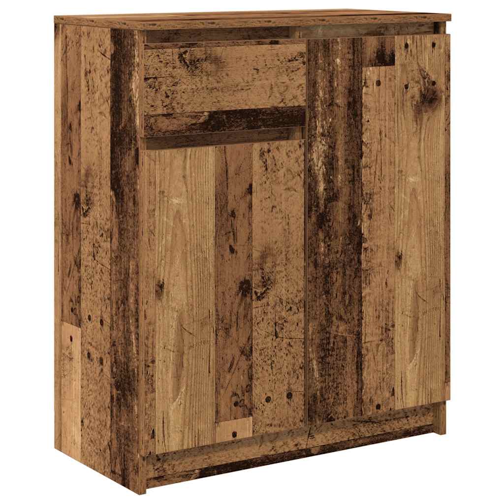 Credenza con Cassetto Legno Antico 71x35x84 cm in Truciolato