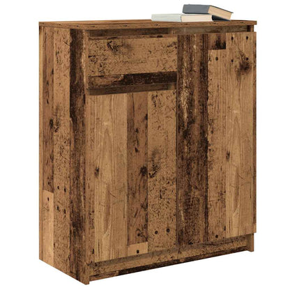 Credenza con Cassetto Legno Antico 71x35x84 cm in Truciolato