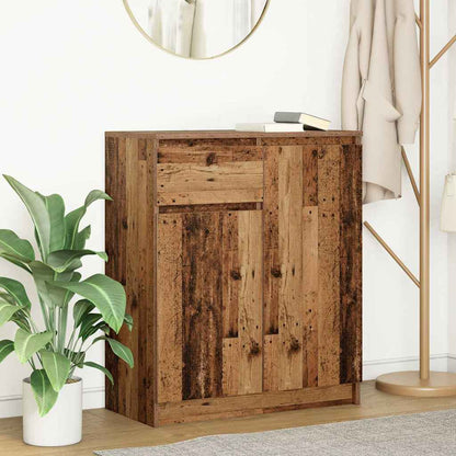 Credenza con Cassetto Legno Antico 71x35x84 cm in Truciolato
