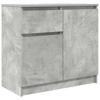 Credenza con Cassetto Grigio Cemento 71x35x65 cm in Truciolato