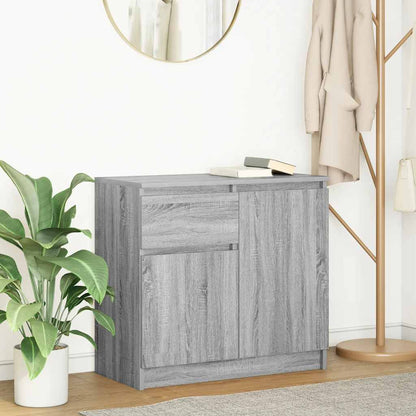 Credenza con Cassetto Grigio Sonoma 71x35x65 cm in Truciolato