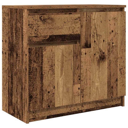 Credenza con Cassetto Legno Antico 71x35x65 cm in Truciolato