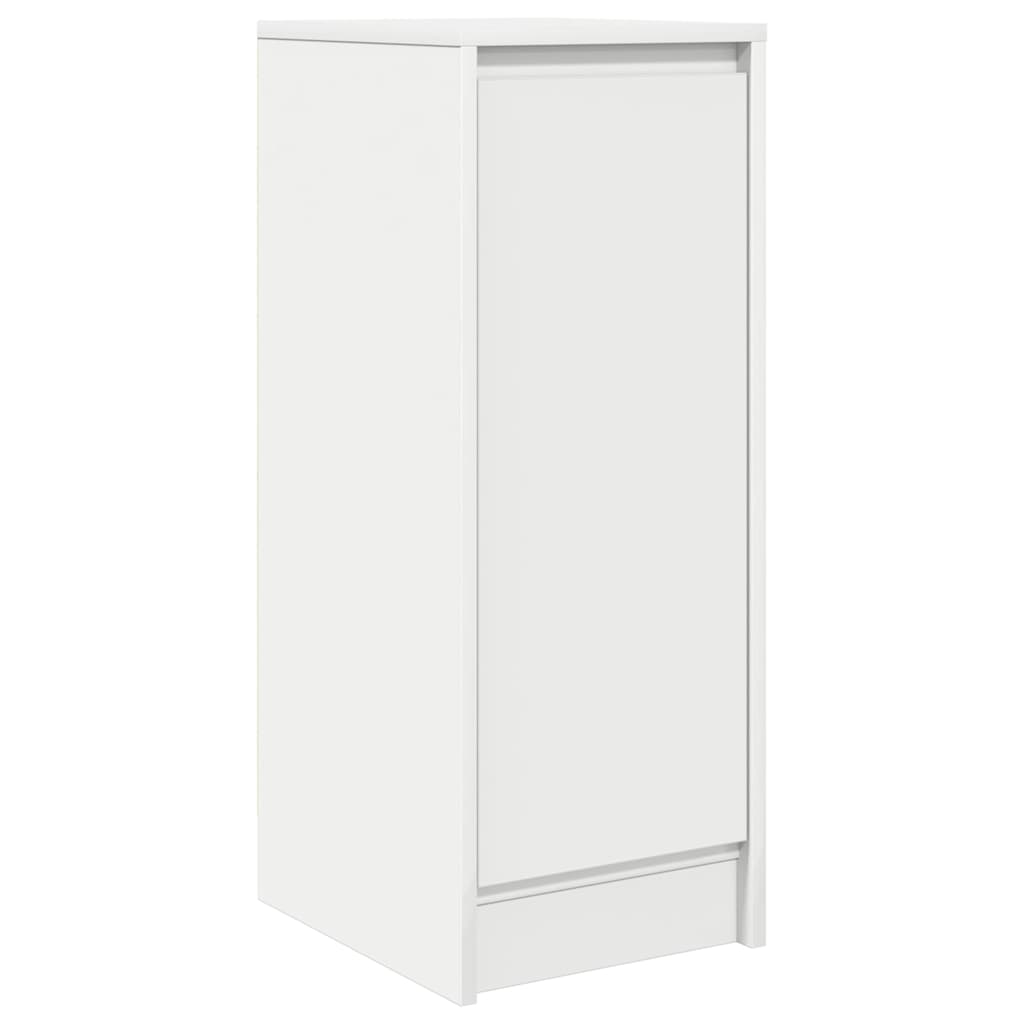 Credenza Bianca 29,5x34x76 cm in Legno Multistrato